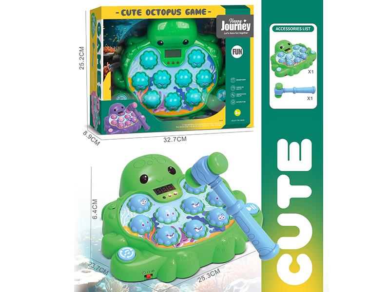 Green Octopus Whac-A-Mole Game