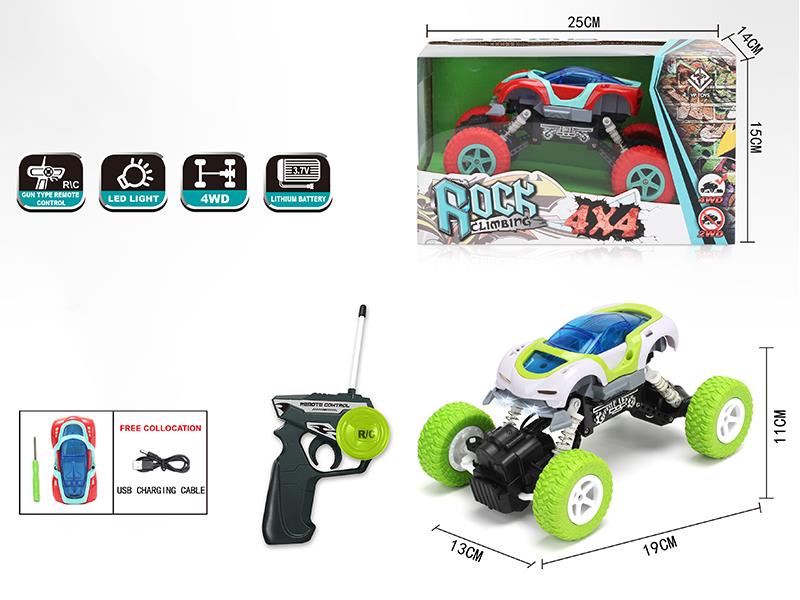1:22 DIY Assembly Remote Control 4WD Climbing Car With Light(27Mhz)