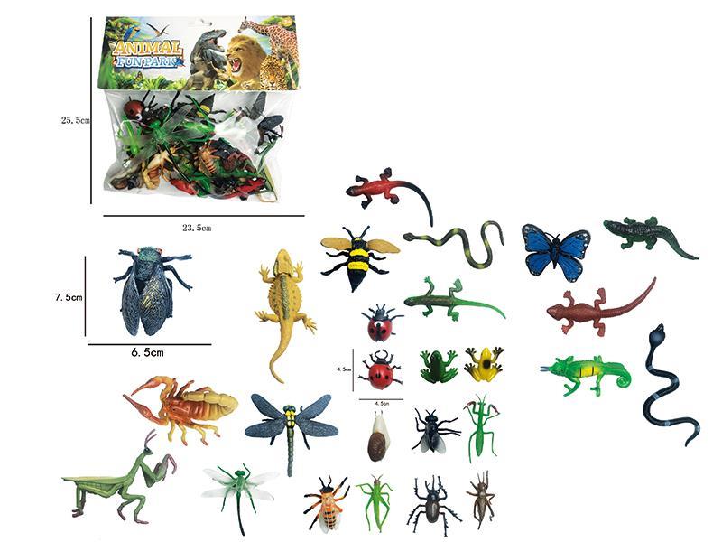 20pcs Insects Reptiles Set