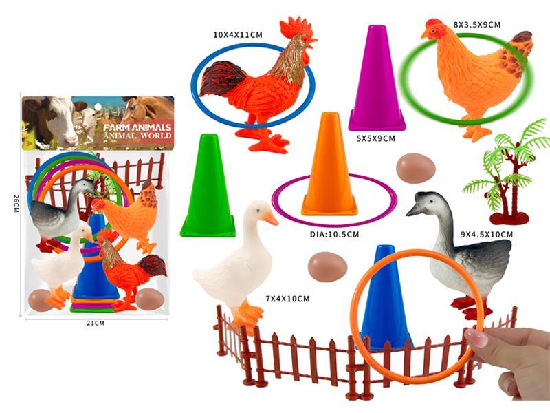 4Pcs Farm Animal Enclosure