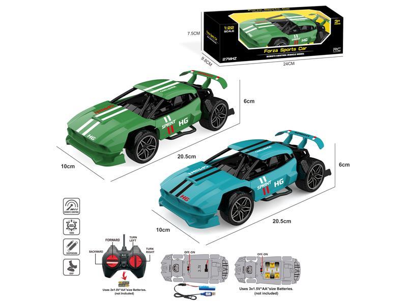 1:22 4CH R/C Skeleton Sports Car