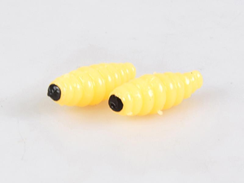 Soft Plastic Yellow Silkworm Chrysalis