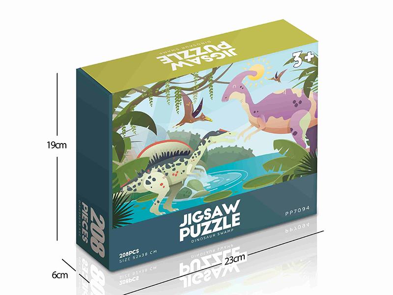 208pcs Jigsaw Puzzle - Dinosaur Swamp