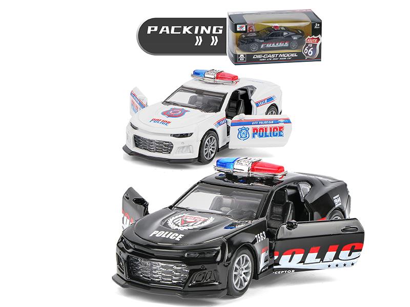 1:32 Pull Back Open The Door Alloy Police Car(1PS)