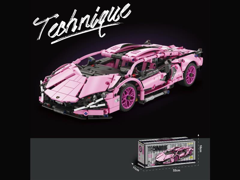 1:14 Drifting Edition Little Pink Bull [English Container Box Size]1280 Pieces