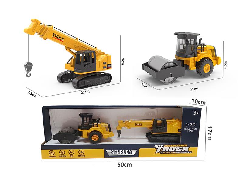 Alloy Crane + Road Roller