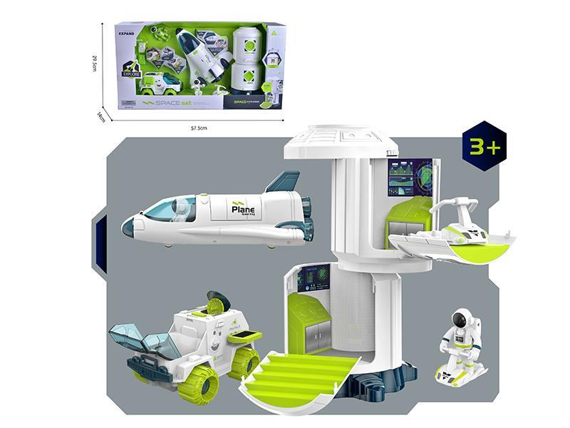 3 In 1 Astronaut + Space Car + Rocket + Space Station
