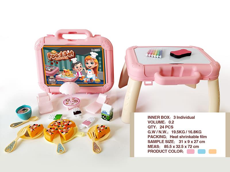 Dessert Toys Writing Board 2 In 1 Portable Storage Case