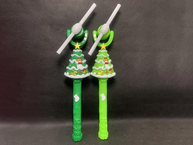 Christmas Tree Windmill Stick With 5 Lights And Music