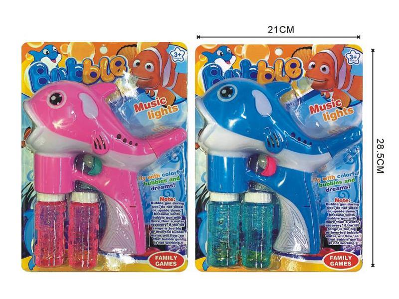 B/O Dolphin Bubble Gun With Light Music