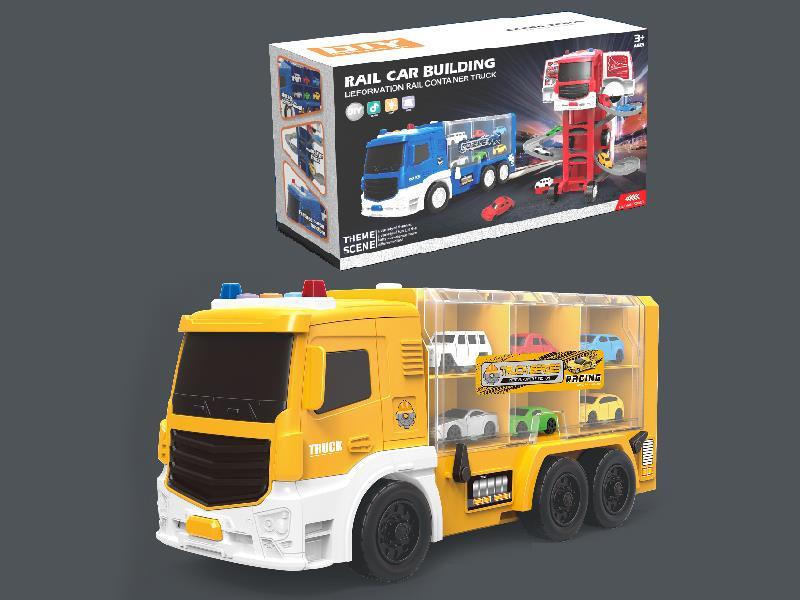 Deformation Rail Container Truck(Yellow)