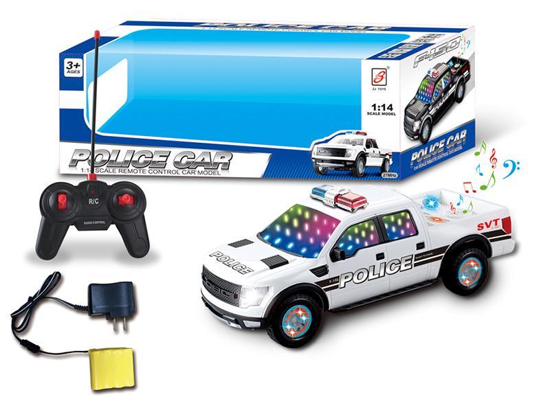 1:14 Ford Pickup 4CH R/C Police Car With 3D Light And Music