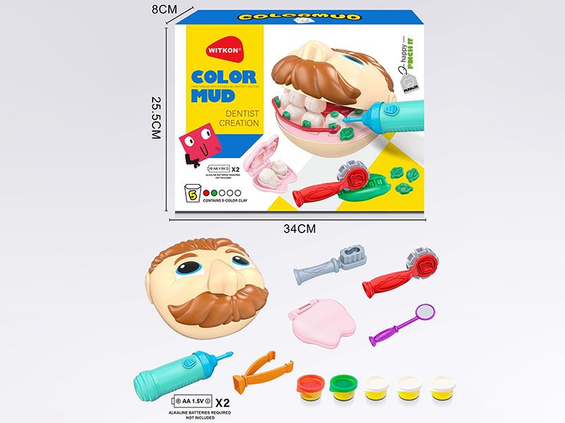 Color Clay Dentist Toy(Electric Dental Drill)