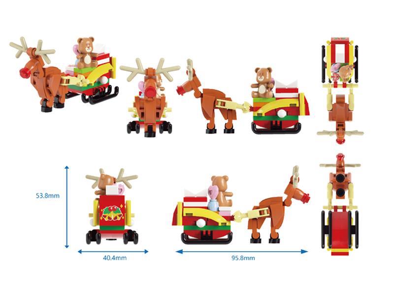 59PCS Santa'S Reindeer Building Block