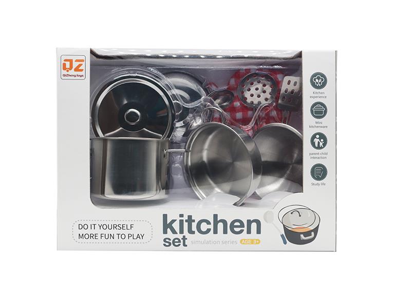 Stainless Steel Tableware Toys With Glove