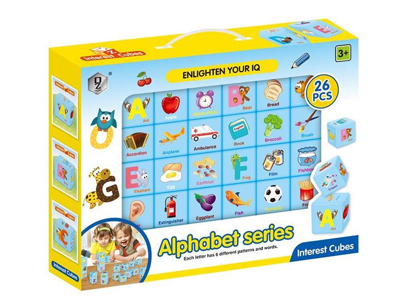 Magic Cube Building Blocks Puzzle-Alphabet Series