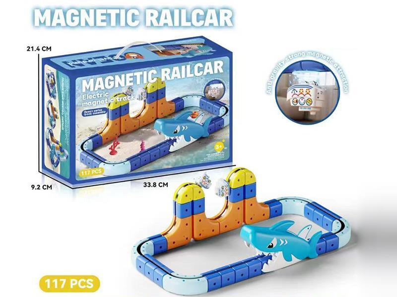 Magnetic Rail Car 117pcs