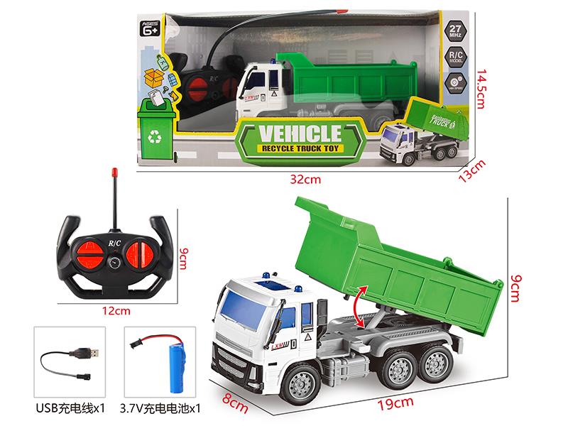 4-Channel Remote Control Garbage Truck
