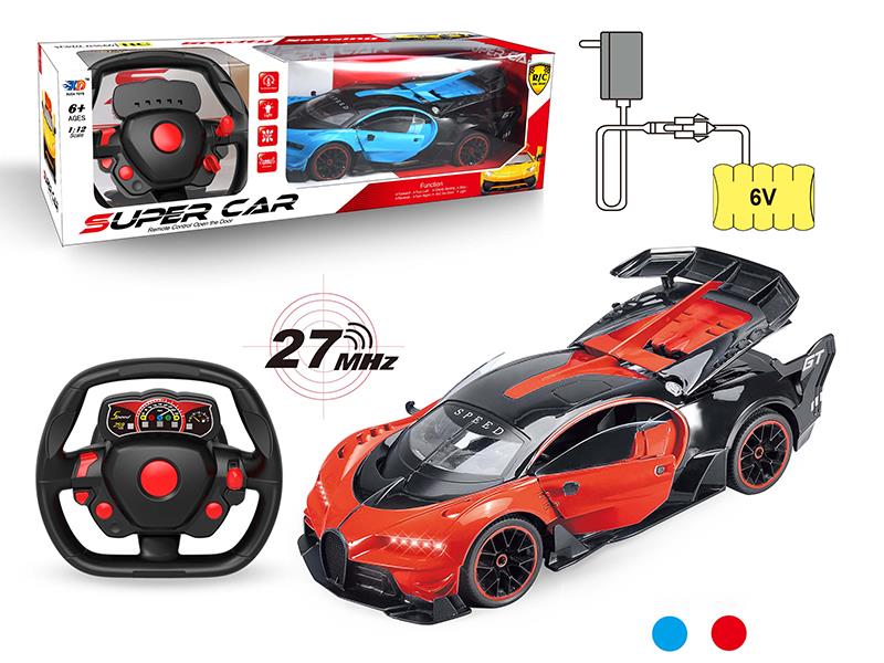 1:12 Bugatti 3 Open Doors Remote Control Car (With Charger,Rechargeable Batteries)