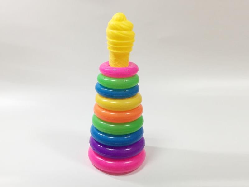 Ice Cream 9-Layer Small Round Rainbow Ferrule Rainbow Tower