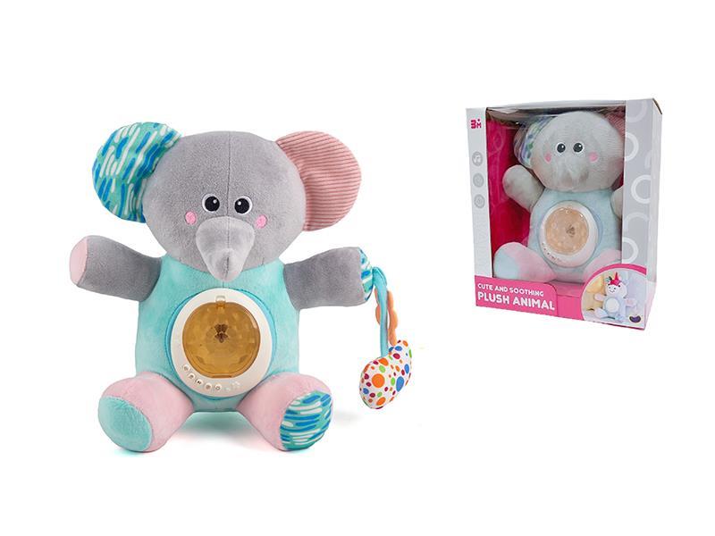 Baby Soothing Projection Doll - Elephant