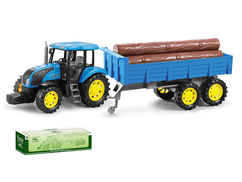 Friction Farm Tractor With Tailer