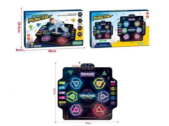 Children's Bluetooth Light Music Dance Carpet (Single Light Guidance Model)