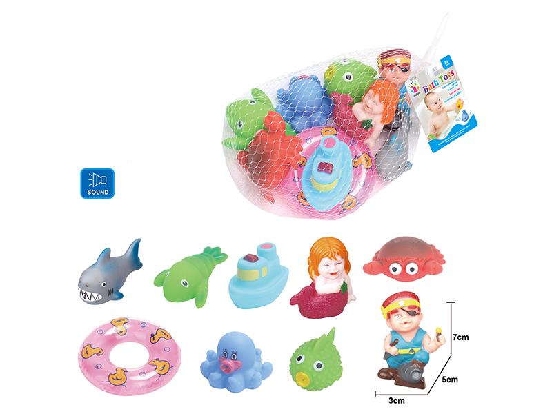 Cute Animals Kids Bath Toy Set