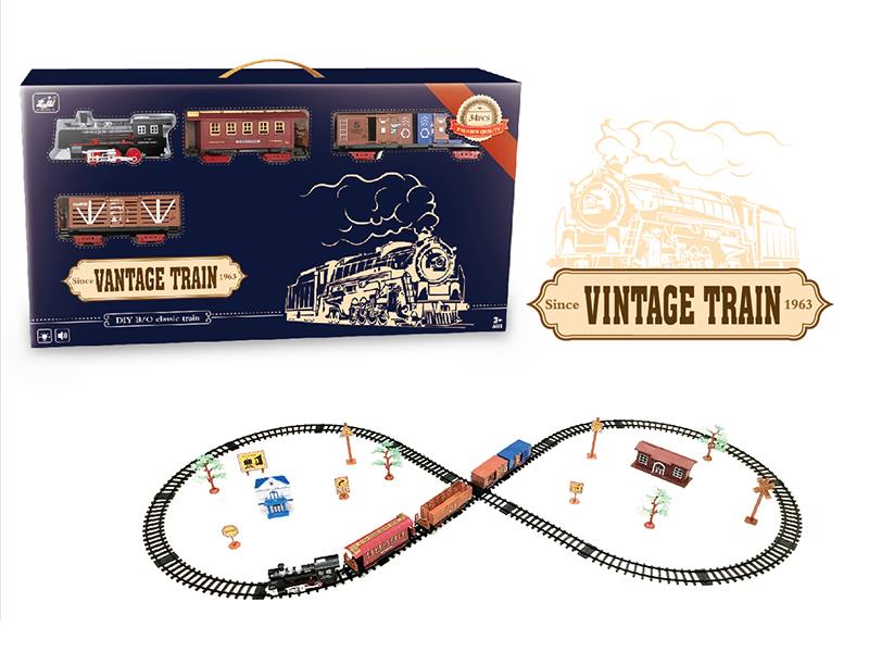 Retro Rail Train(Light + Sound)
