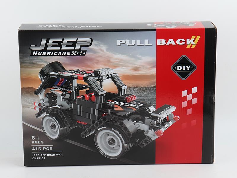 Pull Back Buliding Blocks Car 415pcs