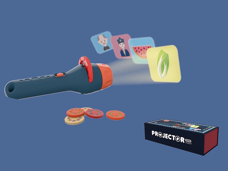 Projection Electric Torch(Blue)