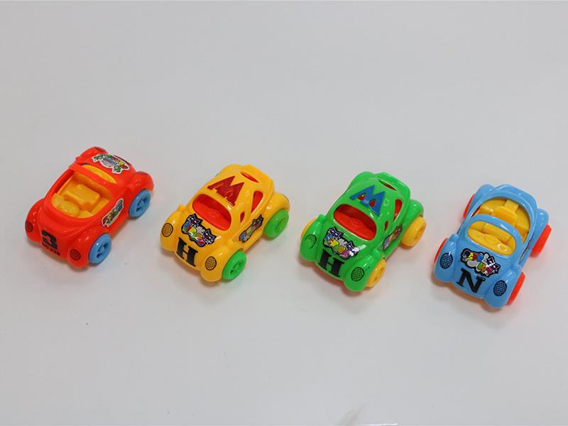 1PCS Pull Back Cartoon  Car