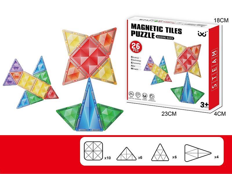 Magnetic Tiles Building Blocks 26pcs