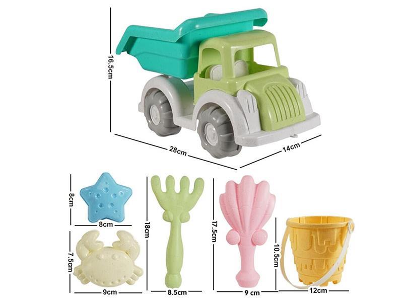 Beach Toy Car Set 6pcs