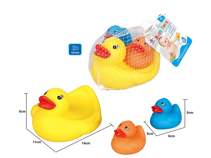 Cute Duck Kids Bath Toy Set