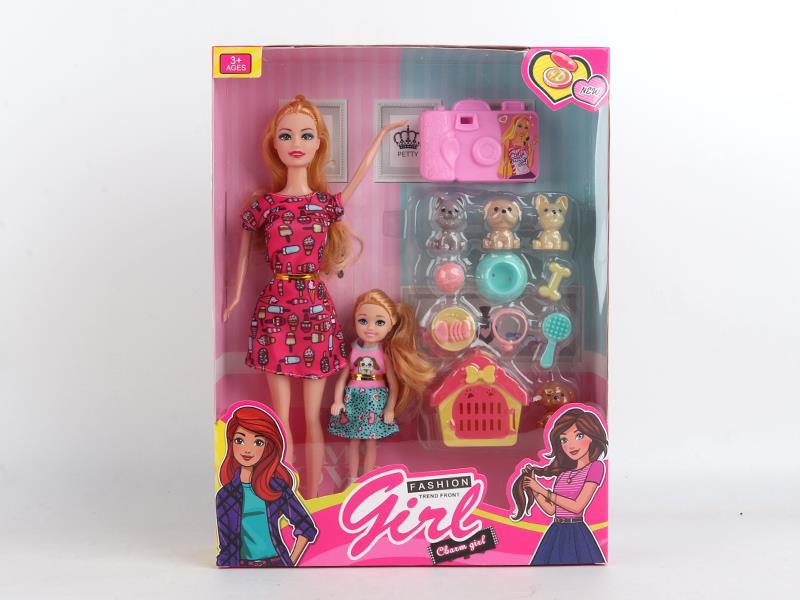 11.5 Inch Movable Doll+5 Inch Baby Doll