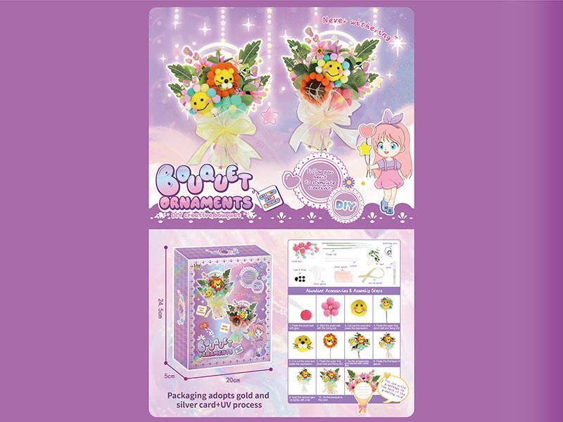 Diy Cartoon Greeting Card Bouquet