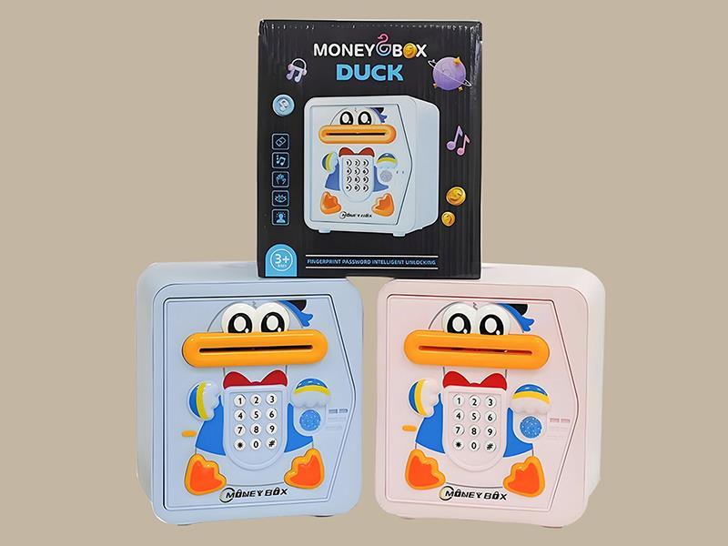 Cartoon Donald Duck Auto-Induction Fingerprint Password Money Box With Music