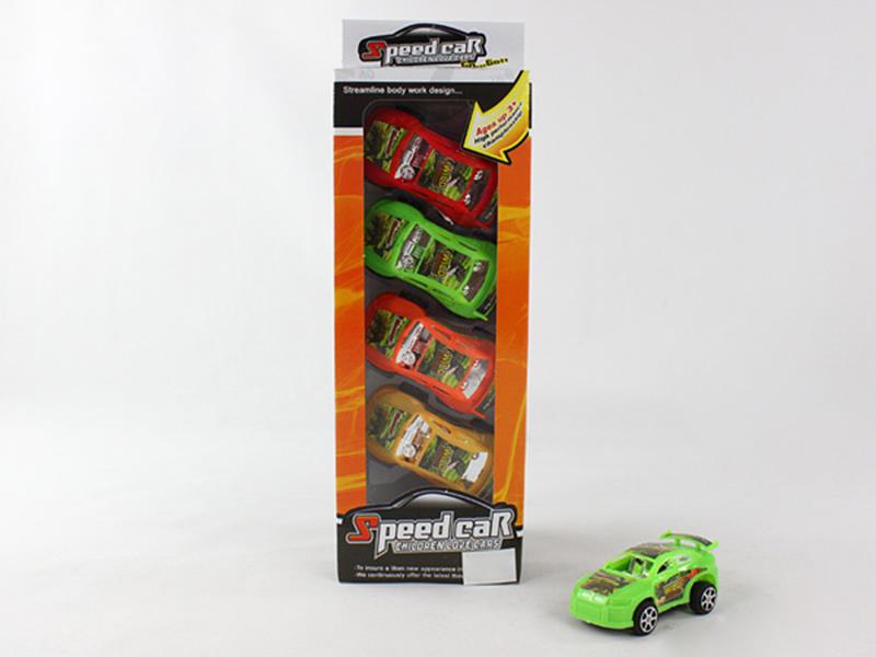 Pull Back Cars 4pcs