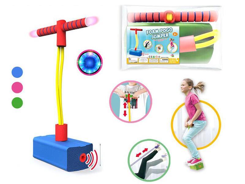 Children's Frog Jumping Balance Training Equipment With BB Whistle And Lights