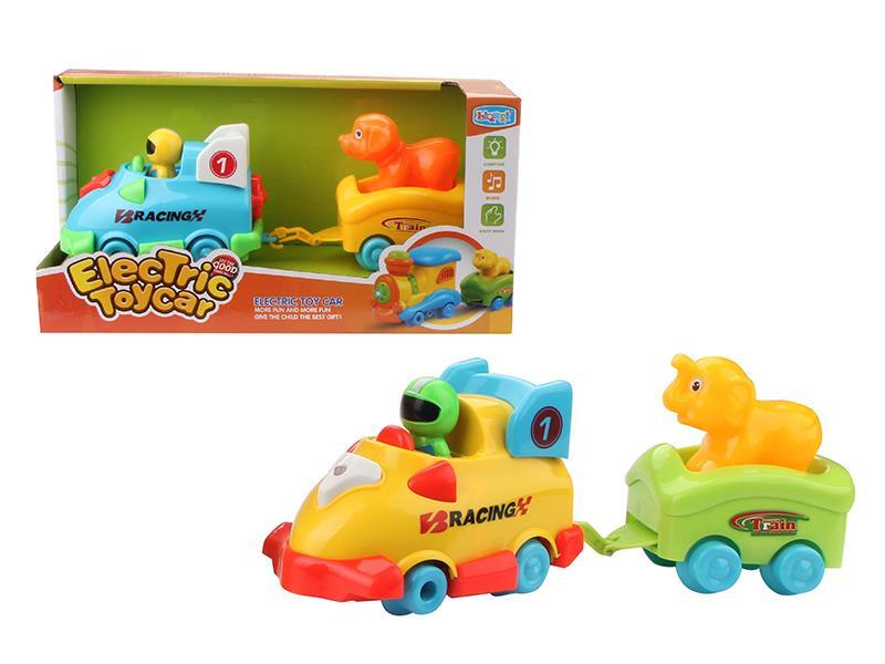 Electric  Cartoon Equation Car With Light And Music