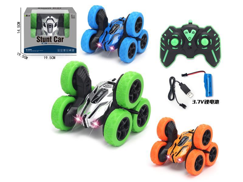 R/C Six Wheeled Double-Sided Stunt Car