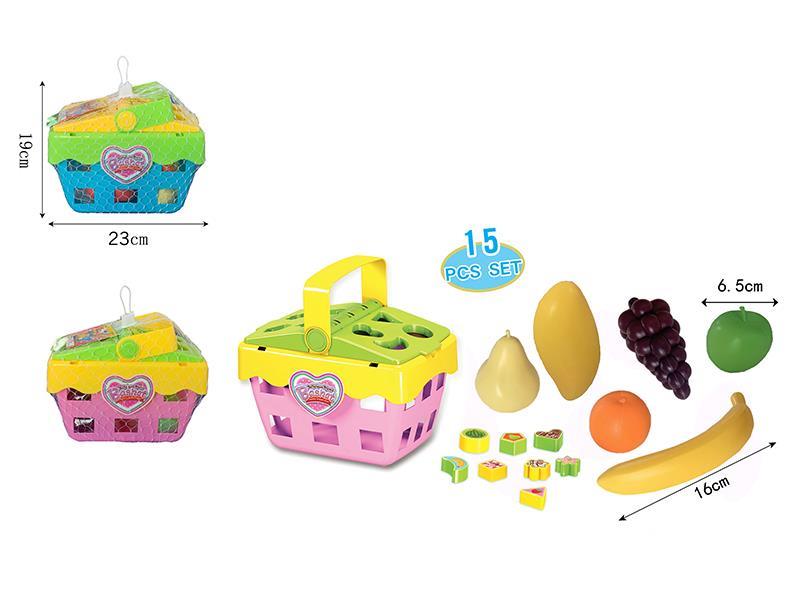 Picnic Basket - 15PCS Fruit Set