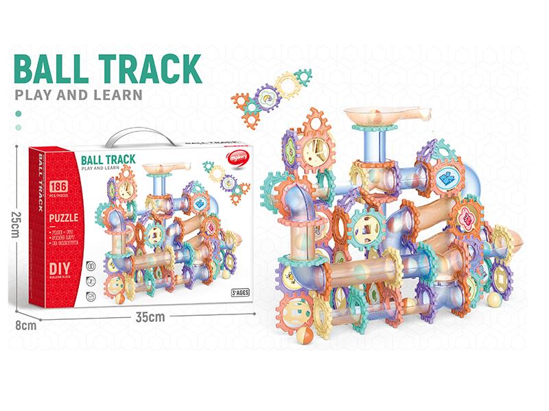 DIY Rolling Ball Track Building Blocks 186pcs