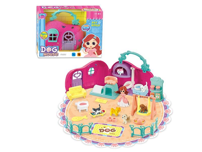 Pet House Handbag Set(1 Dog/Cat + 1 Doll)
