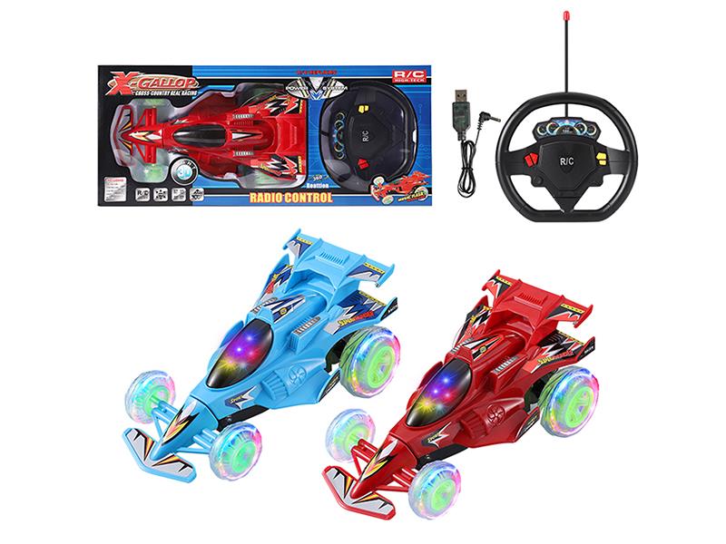 4-Channel Remote Control Stunt Racing Car With Light And Music