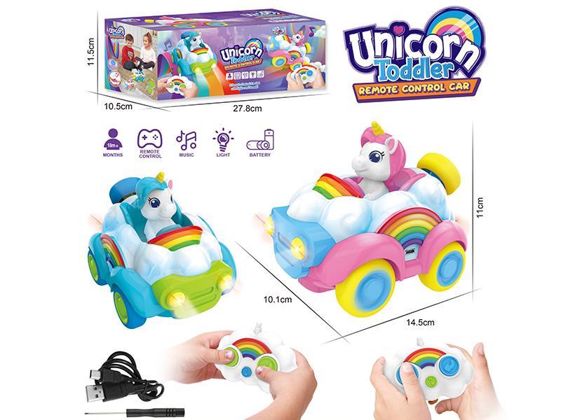 2.4G Unicorn Remote Control Car With Lights And Music(2 Player)