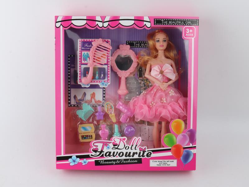 11.5 Inch Solid Articulated Doll Comb Mirror Accessories