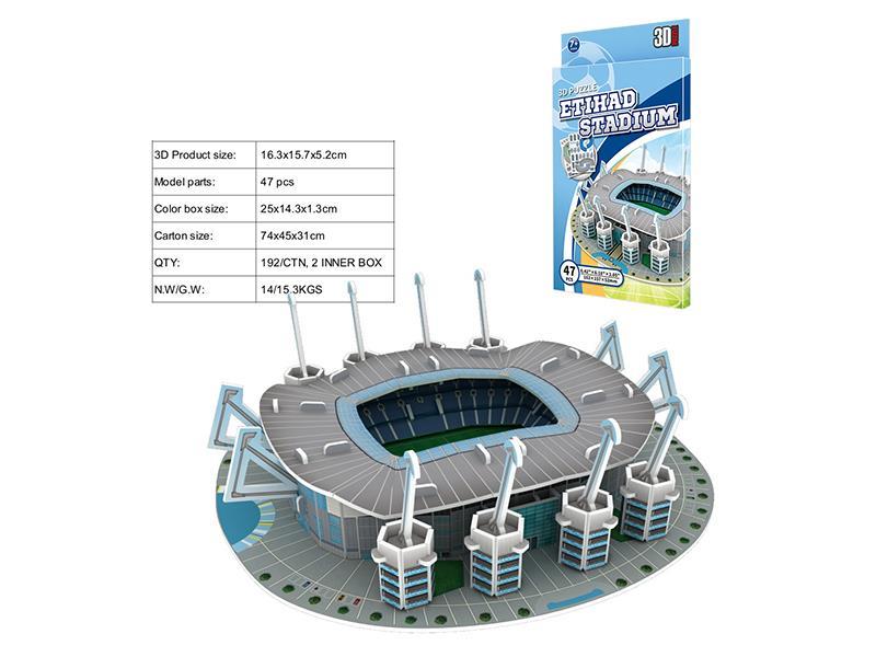 47PCS 3D Puzzle Of Manchester Stadium