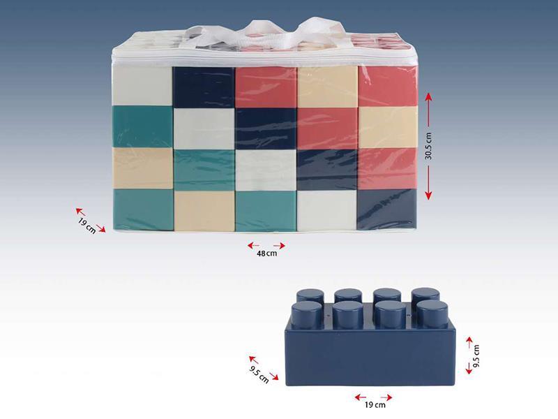 20pcs Nordic Color Large Building Blocks